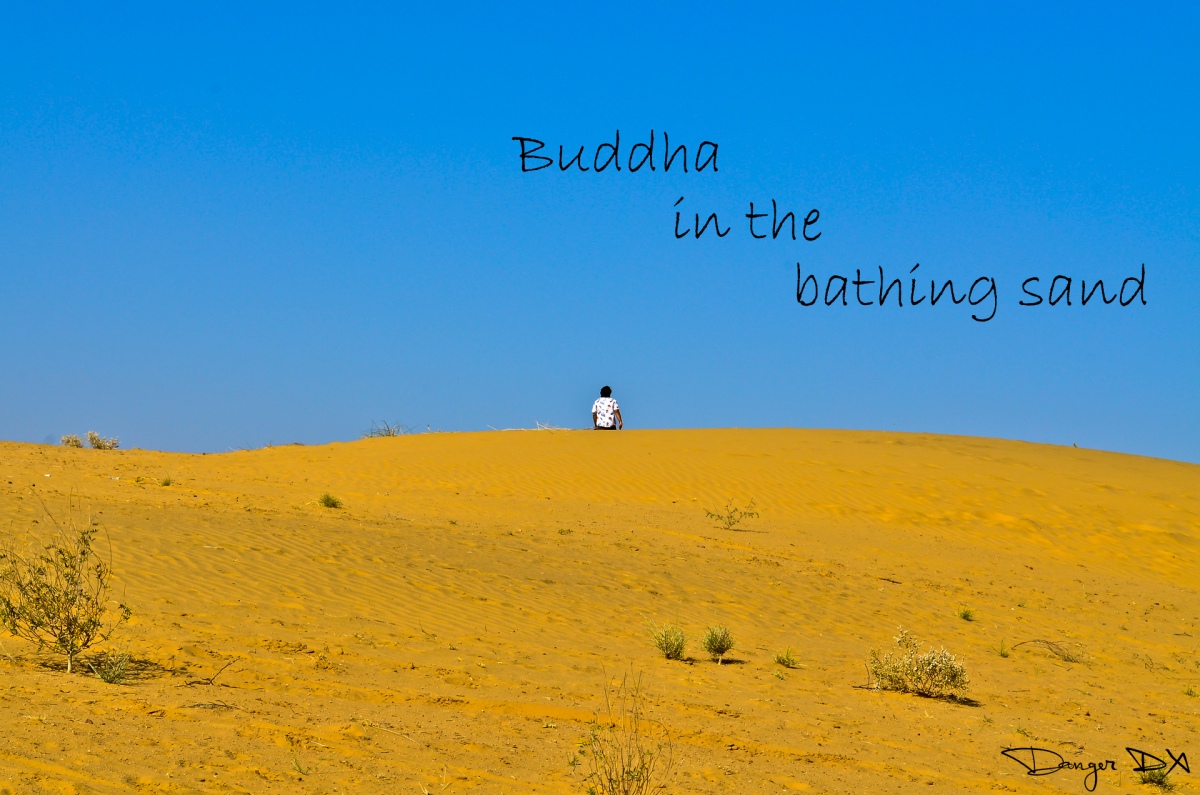 Buddha in the bathing sand